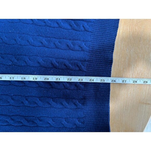 Brooks Brothers 1/4 Zip Sweater Mens L Scottish Lambswool Cable Knit Old Money - Picture 8 of 8